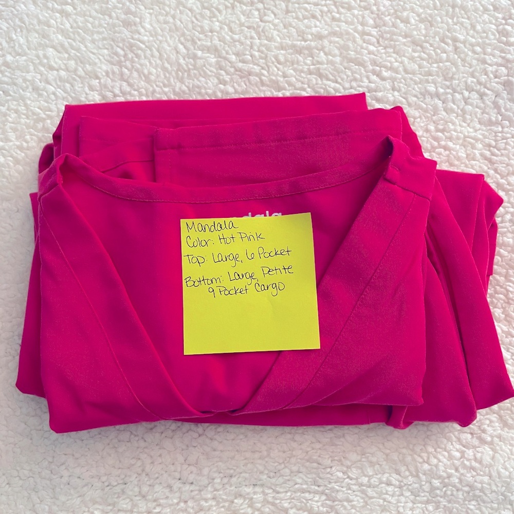 Hot Pink Scrub Set